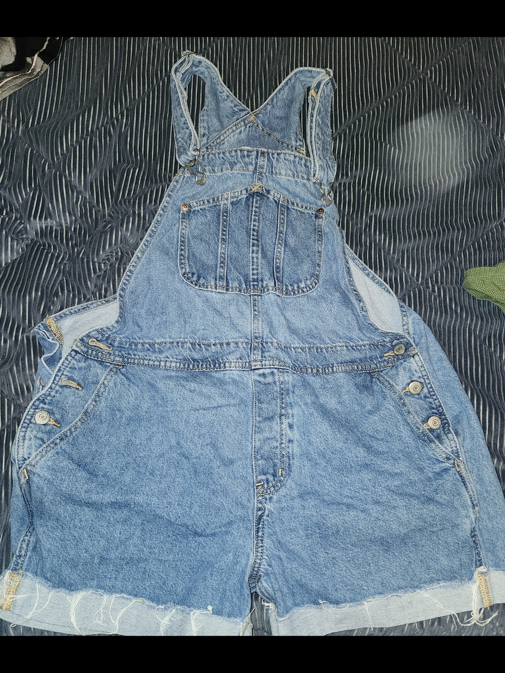 Old Navy Light Blue Denim Short Overalls